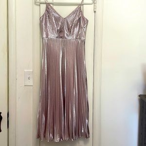 Pink/champagne midi dress. Worn once